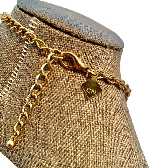 Vintage Sarah Coventry MANDARIN MAGIC Necklace Gold Tone Bib Necklace & Earrings - Picture 9 of 11